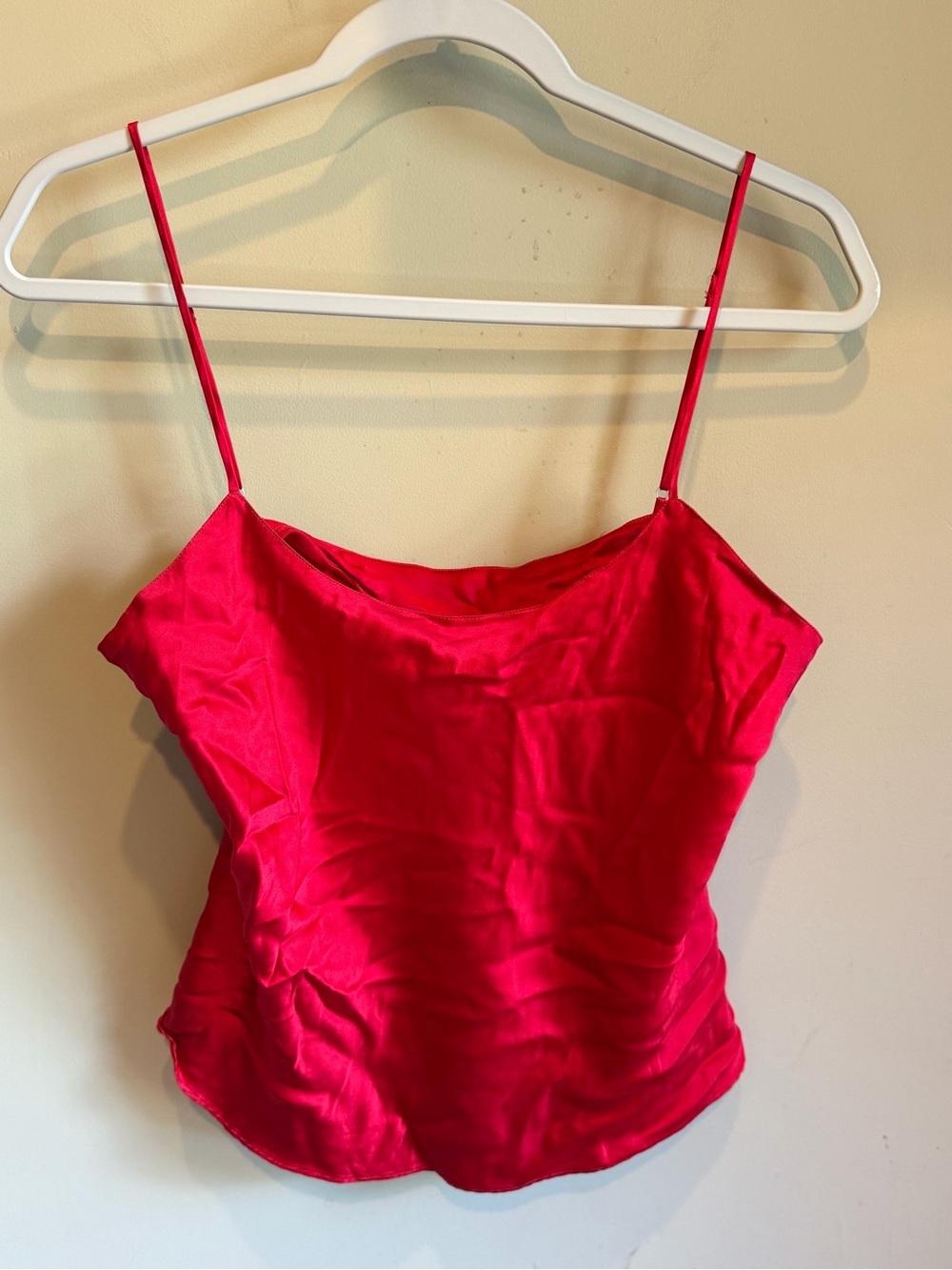 Vintage 90's Victoria Secret Gold Label Silk Cami Red